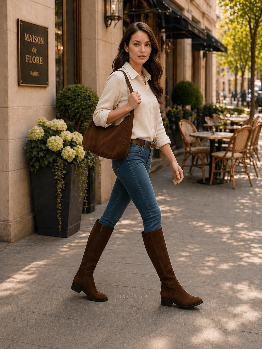 Kenneth Cole New York Stanford Brown Vegan Knee-High Boots Size 8.5 New With Box